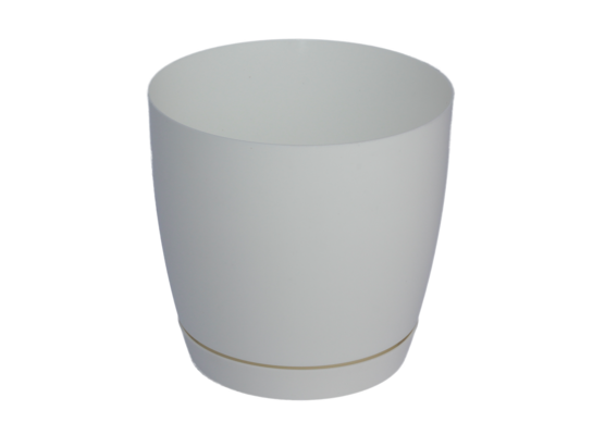 Doniczka TOSCANA 17 cm okrągła biały