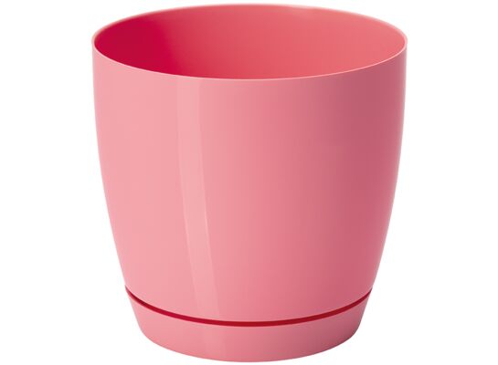 Doniczka TOSCANA 17 cm okrągła pastelowa malina