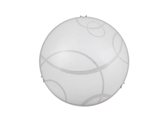 Plafon Hallie E27 2x60W 400 mm chrom