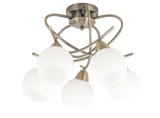 Żyrandol Evangeline E-14 5x max 40W antyczny brąz