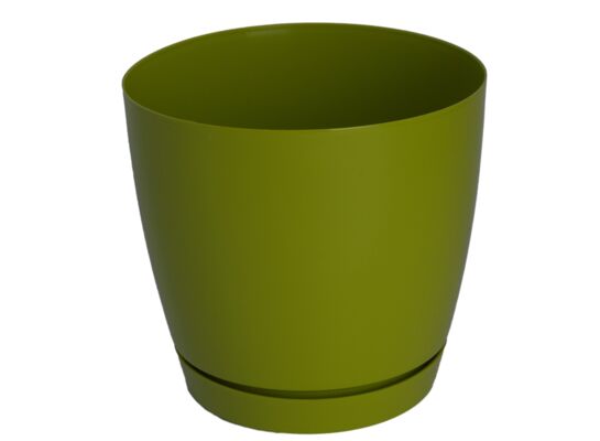 Doniczka TOSCANA 17 cm okrągła zielony oliwkowy