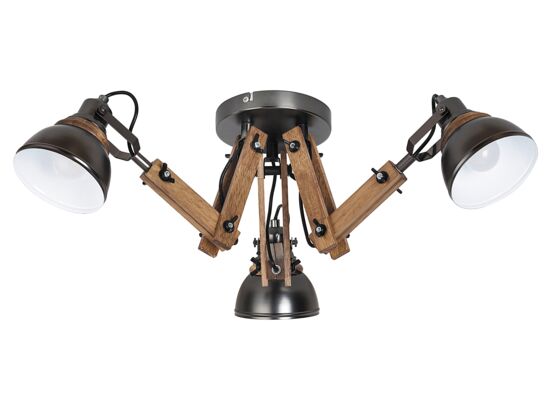 Lampa sufitowa Aksel E14 40W brąz antyczny, czarny