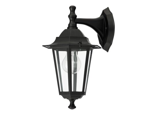 Kinkiet Velence E27/1x60W dolny czarny IP43