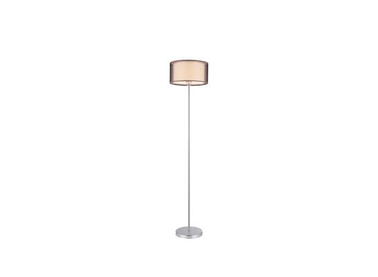 Lampa podłogowa Anastasia E-27, 60W chrom, brązowy