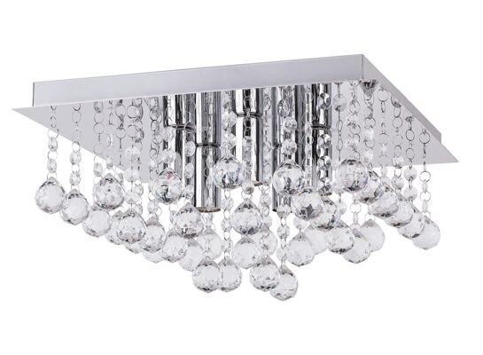 Plafoniera Corinna E14 5x40W IP20, kwadrat, chrom