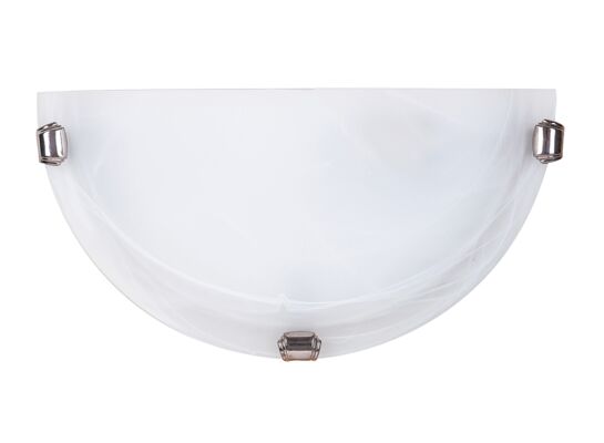 Półplafon Alabastro E27 1x60W biały, chrom