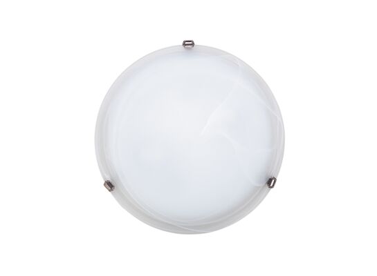 Plafoniera Alabastro D40 E27 2x60W biała chrom