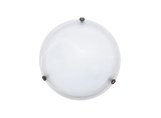Plafoniera AlabastroD40 E27 2x60W biała brąz
