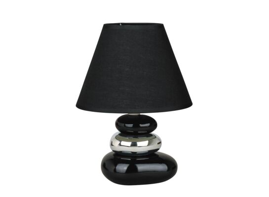 Lampka stołowa Salem E14 1x40W czarno-srebrny