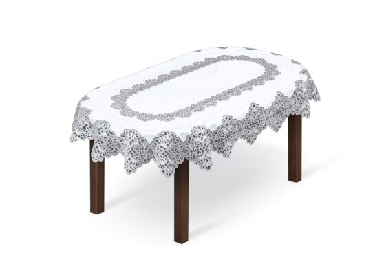 Obrus żakardowy owal 160x120