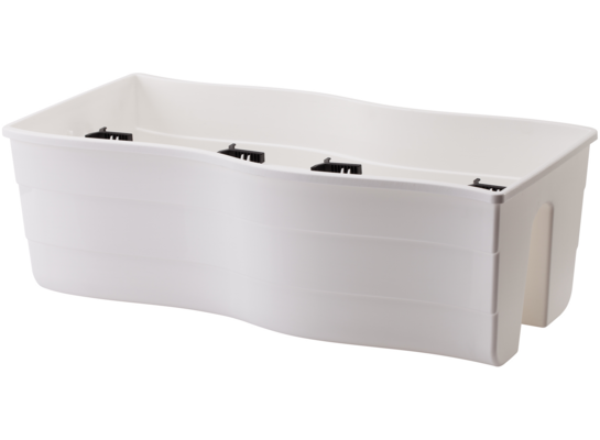 Donica balustradowa FALA 60 cm biała