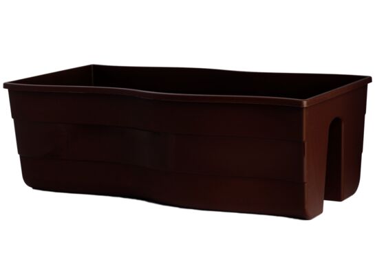 Donica balustradowa FALA 60 cm brąz