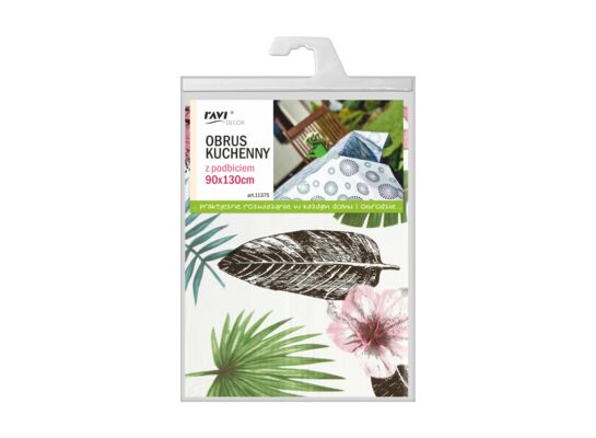 Obrus kuchenny z podbiciem 90 x 130 cm
