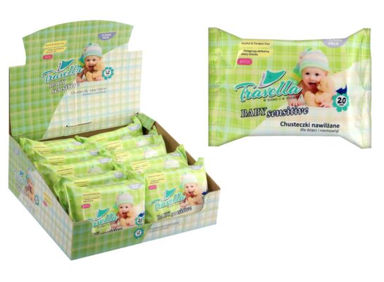 Chusteczki odświeżające Baby travel pack 20 szt.