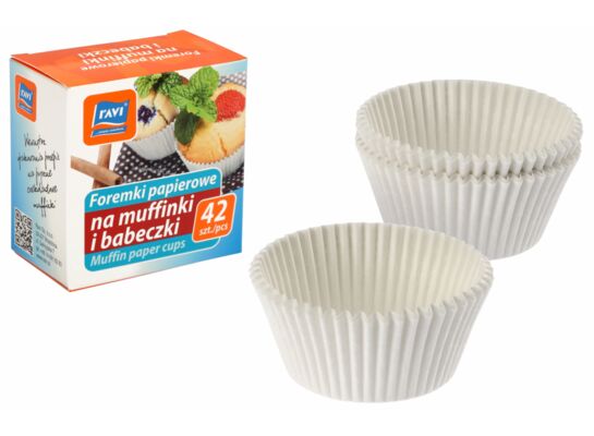 Foremki papierowe na muffinki i babeczki 42 szt.