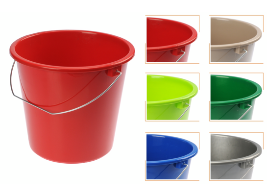 Wiadro gospodarcze 5 l z rączką metalową