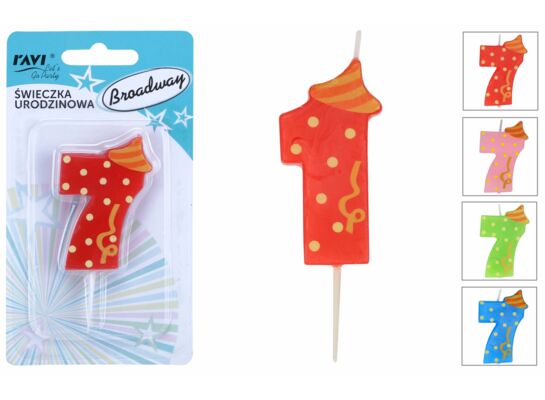 Świeczka urodzinowa Cyferka 1 Broadway