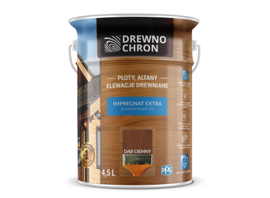 Impregnat EXTRA powłokotwórczy dąb ciemny 4,5 l