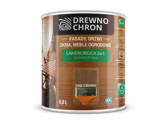 Lakierobejca 2W1 dąb ciemny Drewnochron