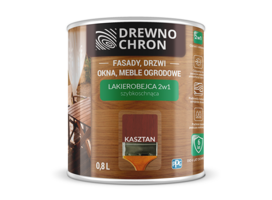 Lakierobejca 2W1 kasztan Drewnochron