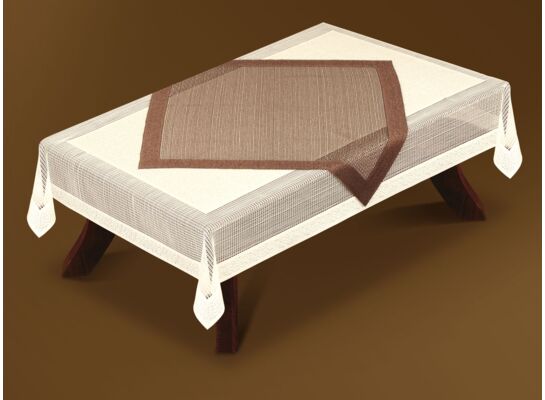 Obrus żakardowy prostokąt + nakładka 160 x 120
