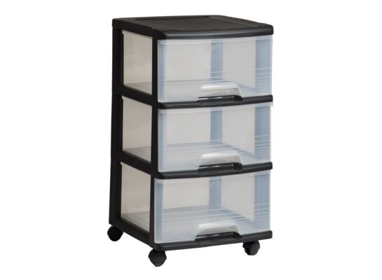 Regał 3 x 20 l czarny