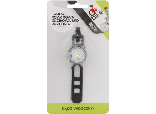 Lampa rowerowa przód LED guzikowa 4bike