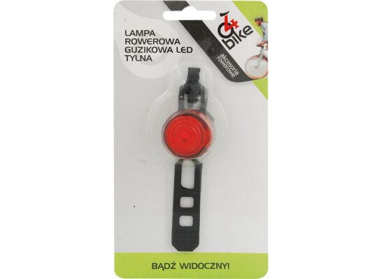 Lampa rowerowa tył LED guzikowa 4bike