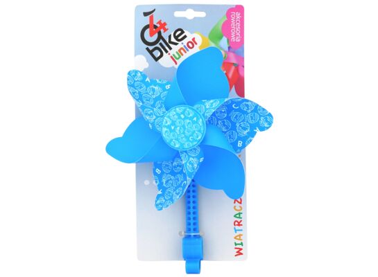 Wiatraczek rowerowy dziecięcy niebiesko-biały 4Bike junior
