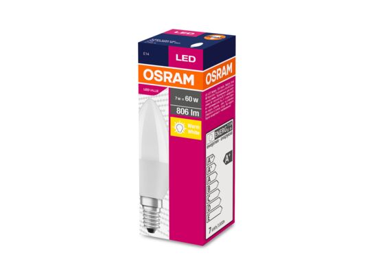 Żarówka LED VALUE CLASSIC B E14 7W/827 ciepła OSRAM