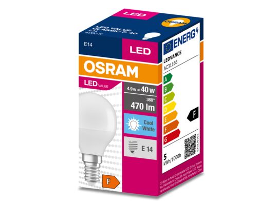 Żarówka LED VALUE CLASSIC P E14 5,5W/840 dzienna OSRAM