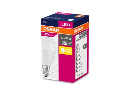 Żarówka LED VALUE CLASSIC P E14 7W/827 ciepła OSRAM