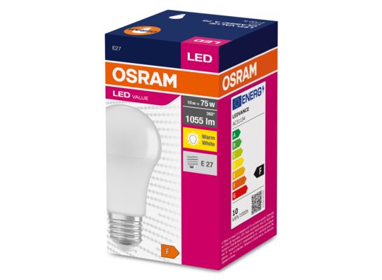 Żarówka LED VALUE CLASSIC A E27 10W/827 ciepła OSRAM