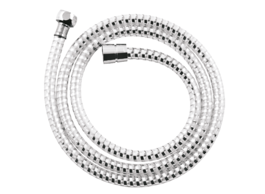 Wąż natryskowy Biflex transparentny 150 cm chrom/transparentny Invena