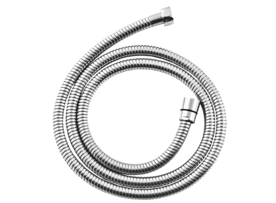 Wąż natryskowy stalowy o pojedynczym splocie 80 cm chrom Invena