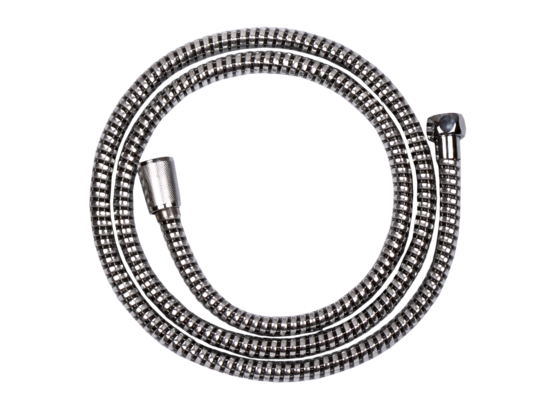 Waż natryskowy Superflex 150 cm chrom/czarny Invena