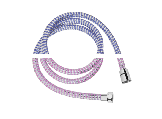 Wąż natryskowy zmieniający kolor 150 cm chrom/niebieski Invena 