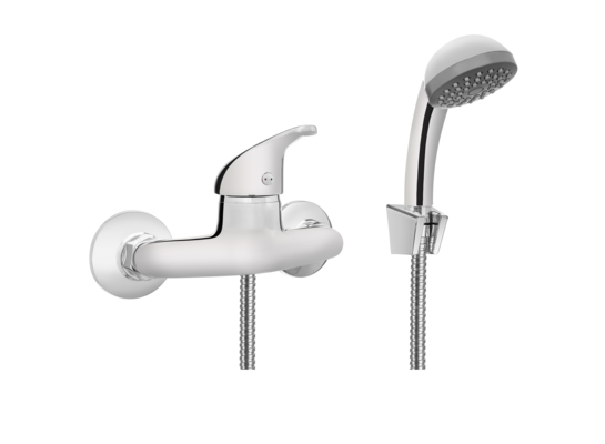 Bateria natryskowa Perea chrom Invena 