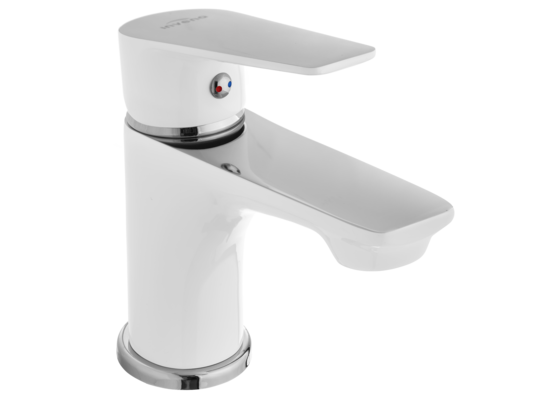 Bateria umywalkowa Dokos biała/chrom Invena 