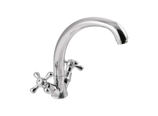 Bateria umywalkowa-zlewozmywakowa typu LUX Roma chrom Invena 