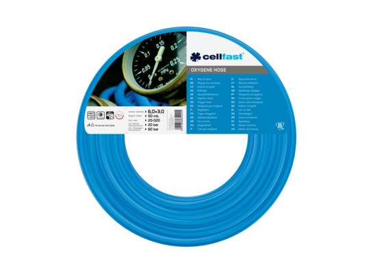 Wąż do tlenu 6 x 3 mm 50 m Cellfast