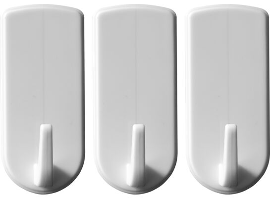 Haczyki naścienne samoprzylepne 3 sztuki