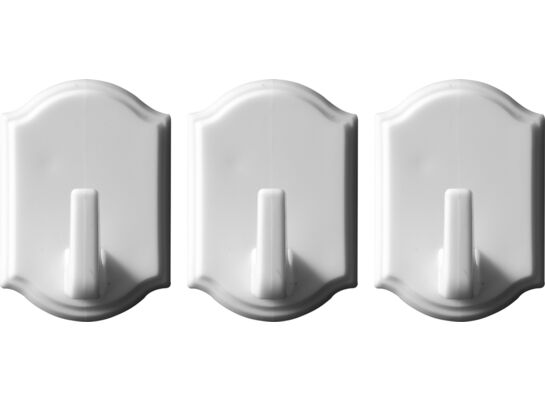 Haczyki naścienne samoprzylepne 3 sztuki