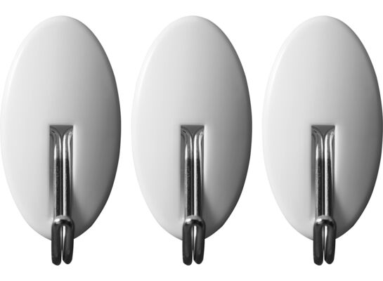 Haczyki naścienne samoprzylepne 3 sztuki