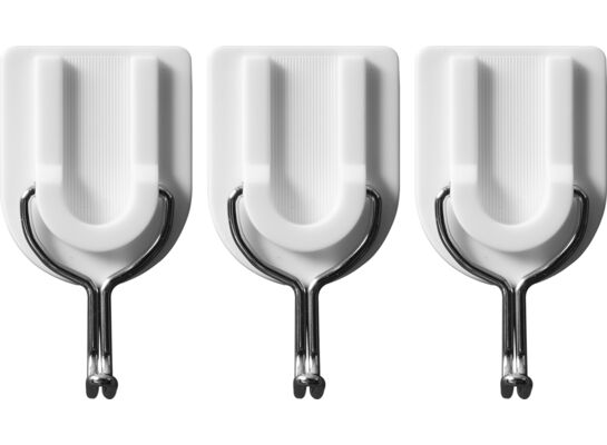 Haczyki naścienne samoprzylepne 3 sztuki