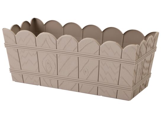 Skrzynka drewnopodobna 55 szaro-beżowa