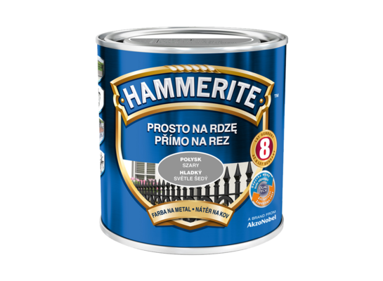 Farba Prosto Na Rdzę Szary Połysk 0,7 l Hammerite