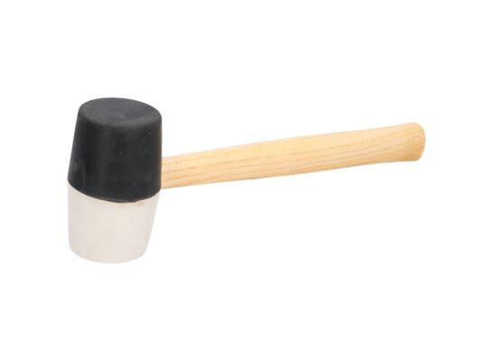 Młotek gumowy biało-czarny 75 mm FASTER TOOLS