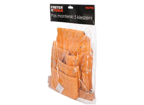 Pas monterski 5 kieszeni FASTER TOOLS