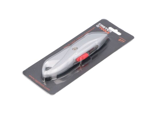 Nóż aluminiowy na ostrza trapezowe 62 mm FASTER TOOLS